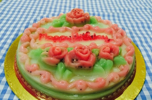 Cách làm bánh sinh nhật bằng thạch rau câu 3D siêu ngon